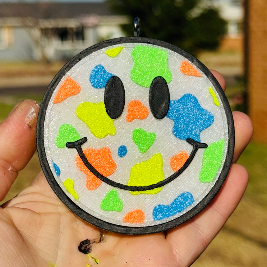 Custom Cow Print Smiley