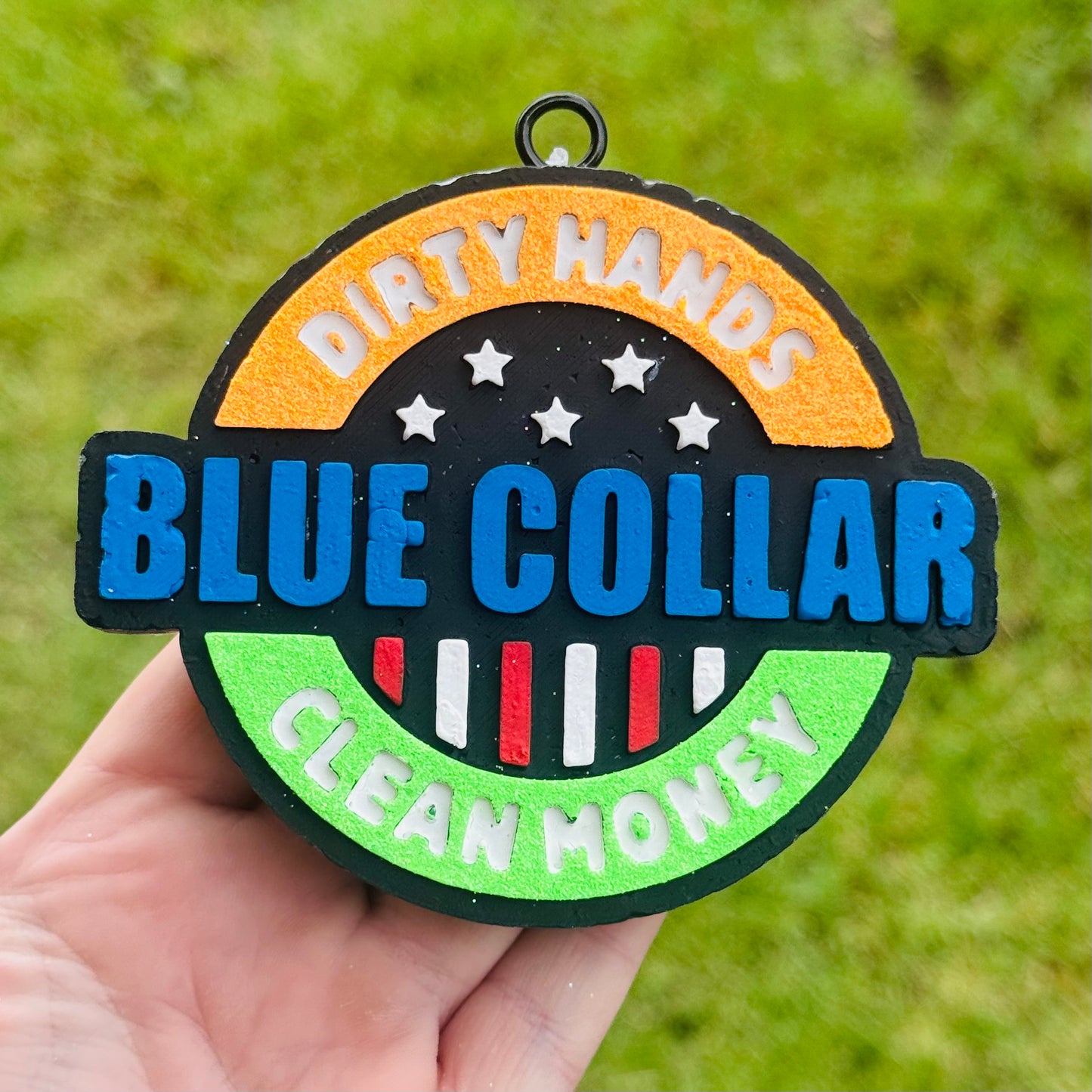 Custom Dirty Hands Clean Money Blue Collar
