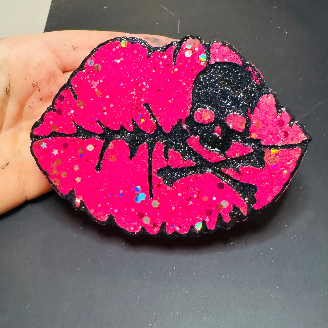 Custom Lips With Skull & Cross Bones