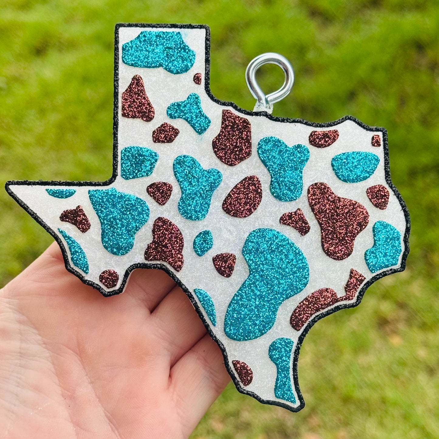 Custom Cow Print Texas