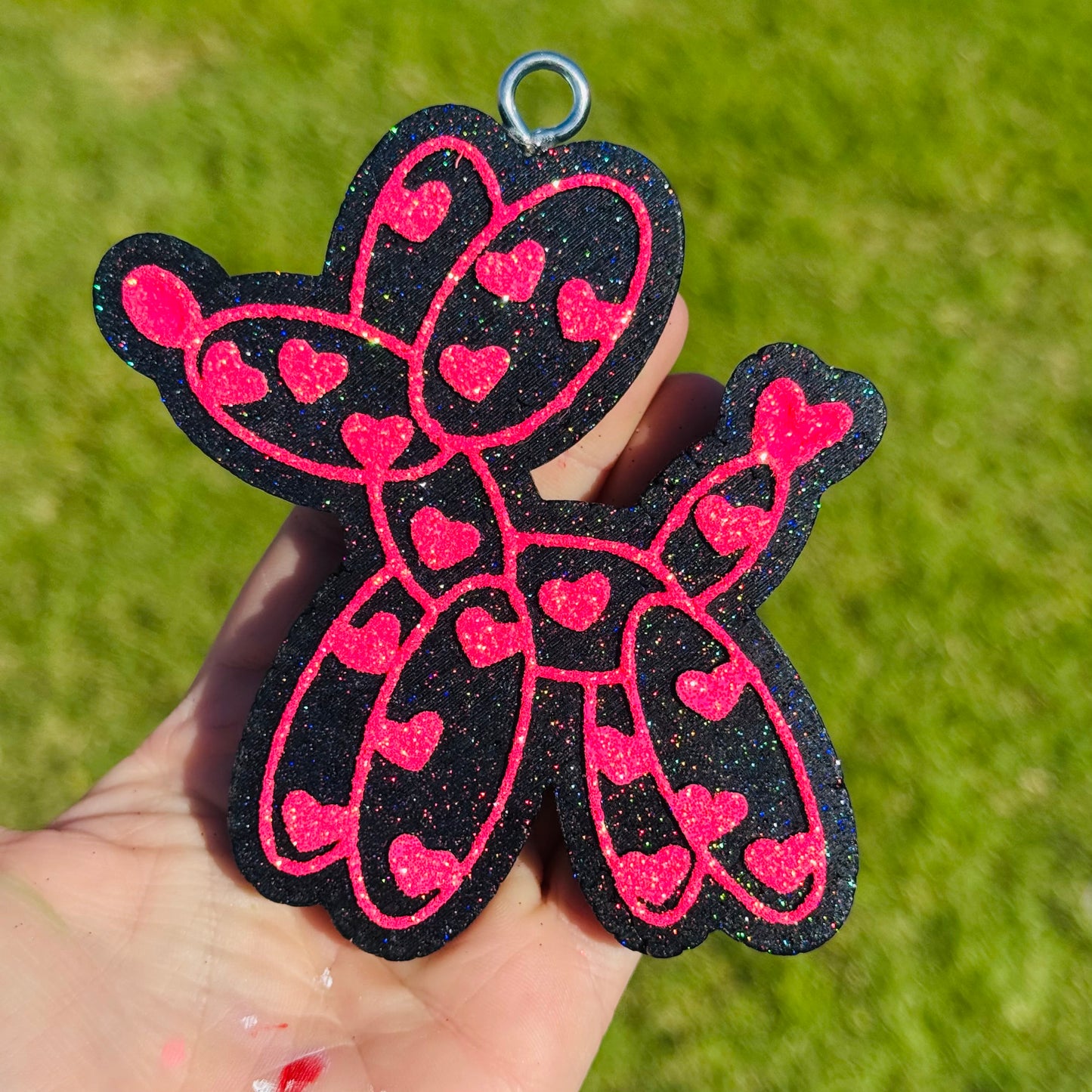 Custom Balloon Dog With Hearts