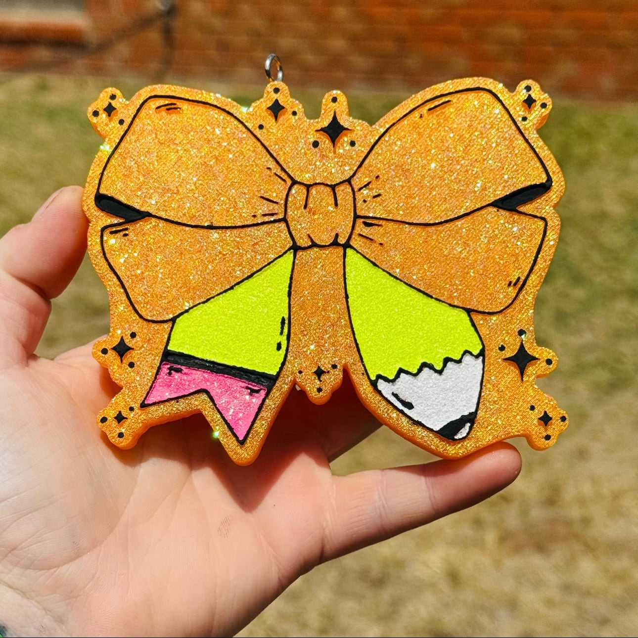 Custom Teacher Pencil Bow