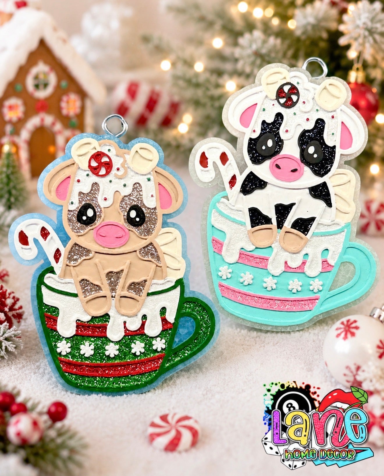 Custom Christmas Cow