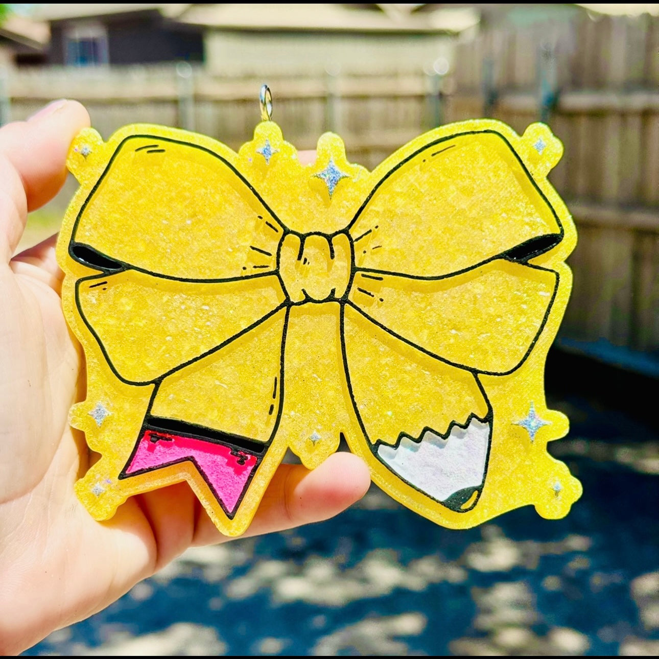 Custom Teacher Pencil Bow
