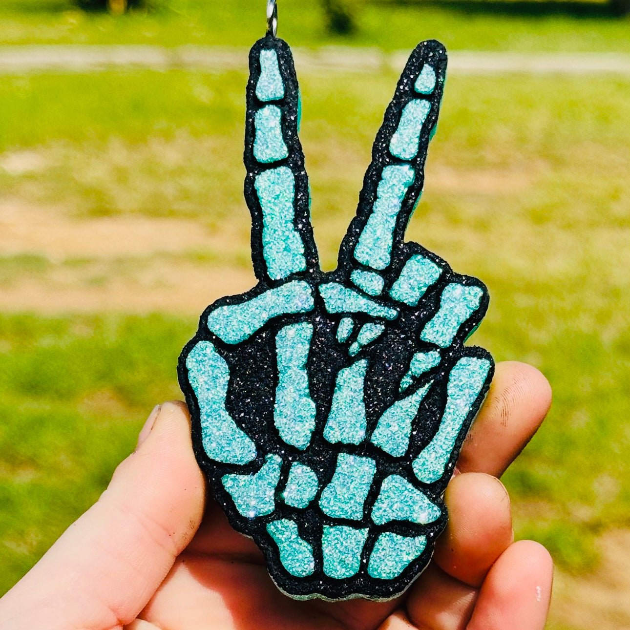 Custom Skeleton Peace Sign