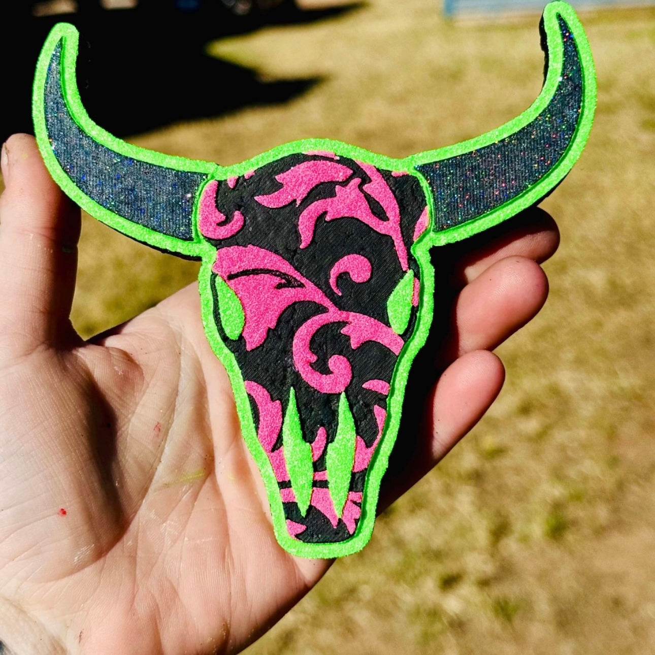 Custom Tooled Bull Skull