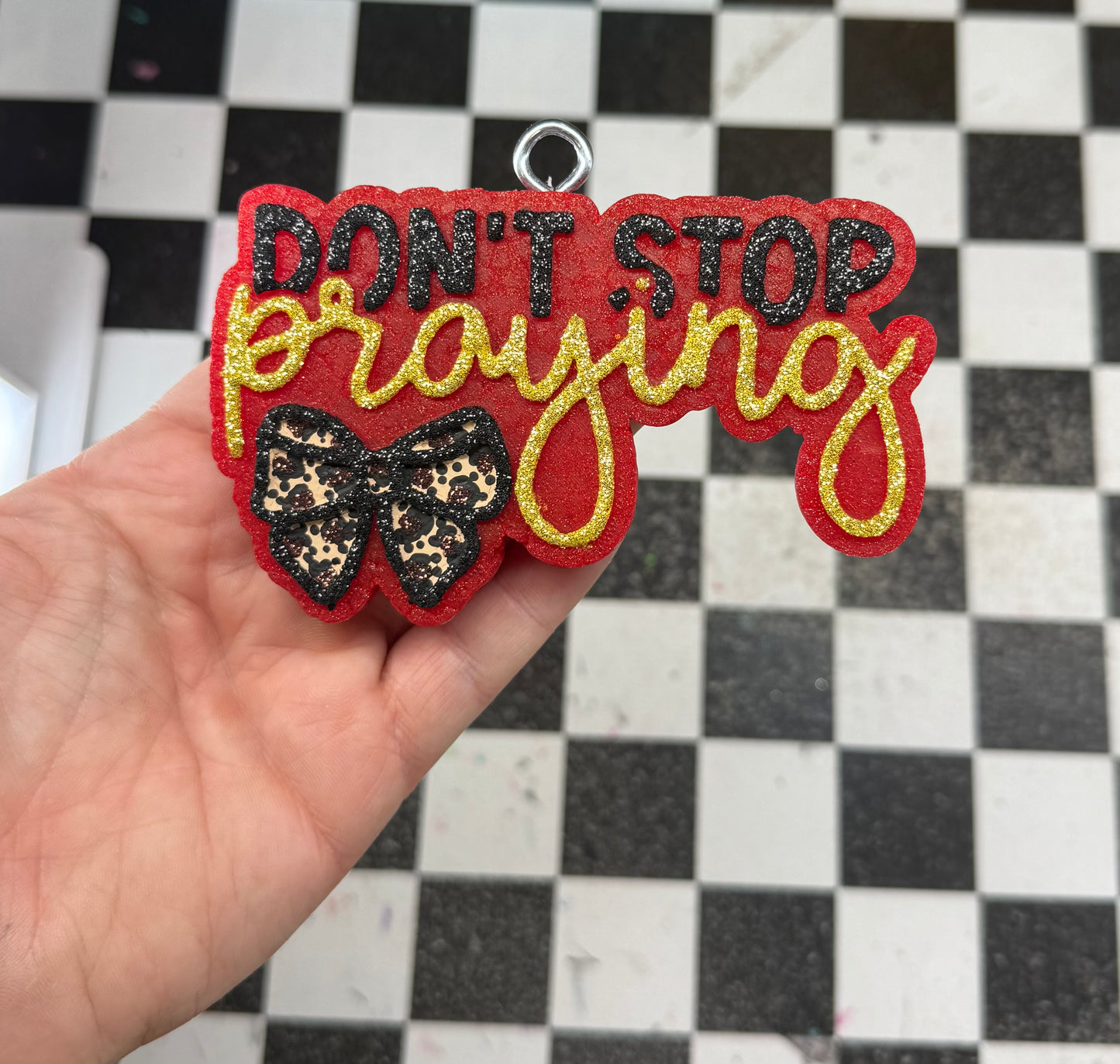 Don’t stop praying RTS • mahogany teakwood