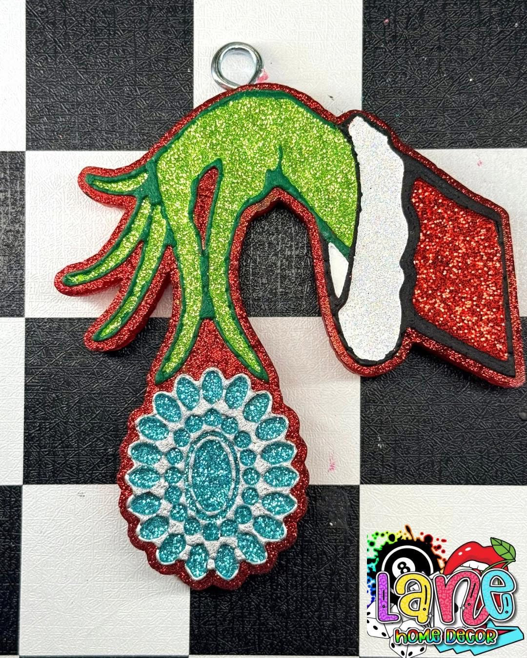 Custom Grinch Concho Ornament