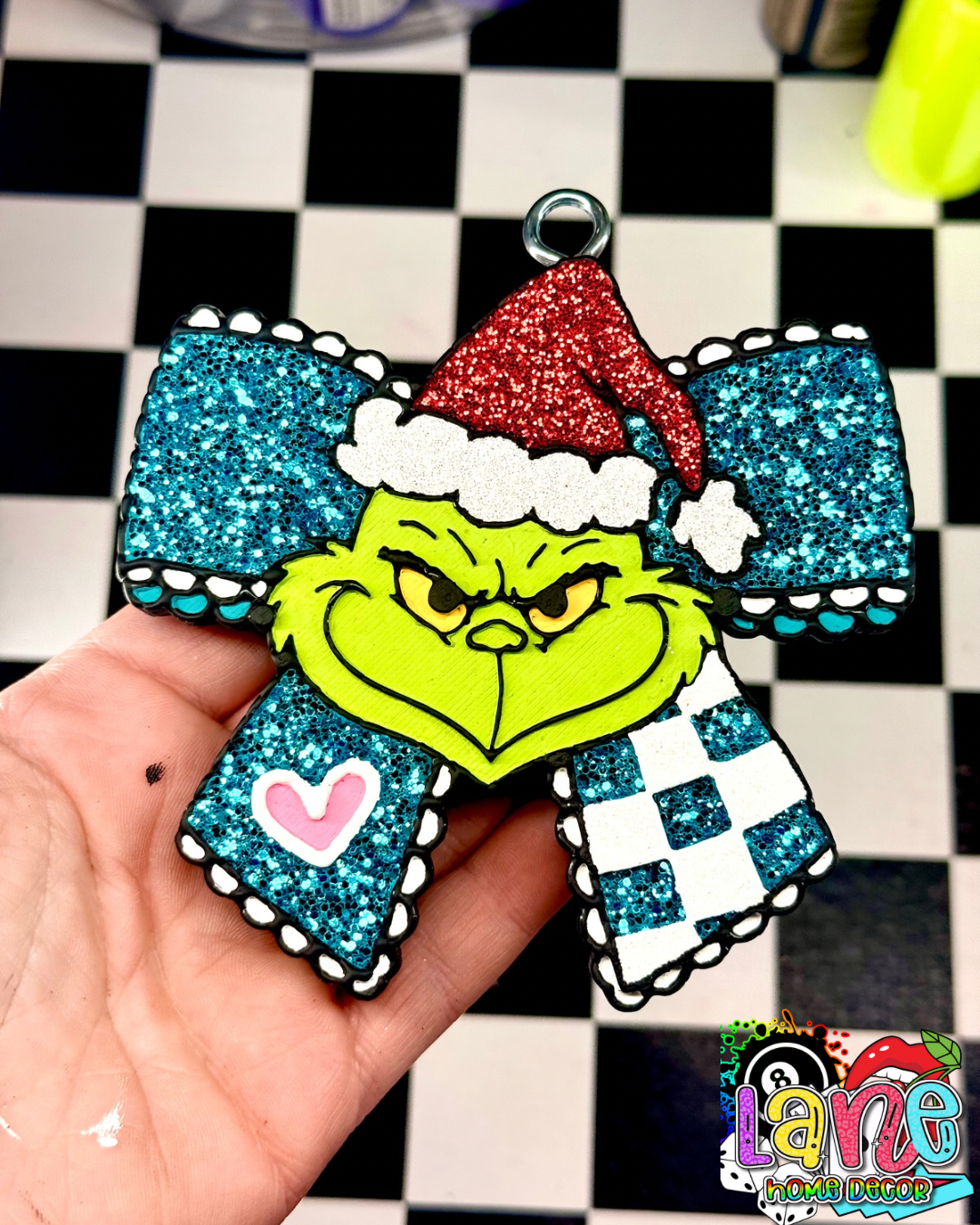 Custom Check Grinch Bow
