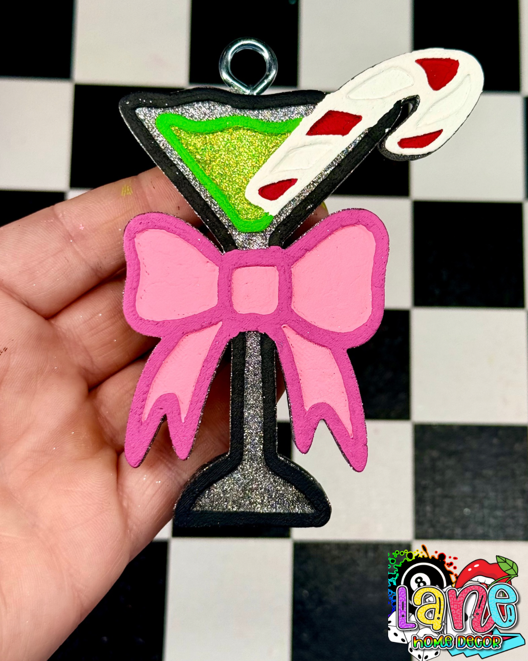 (Copy) Custom Christmas Martini Glass