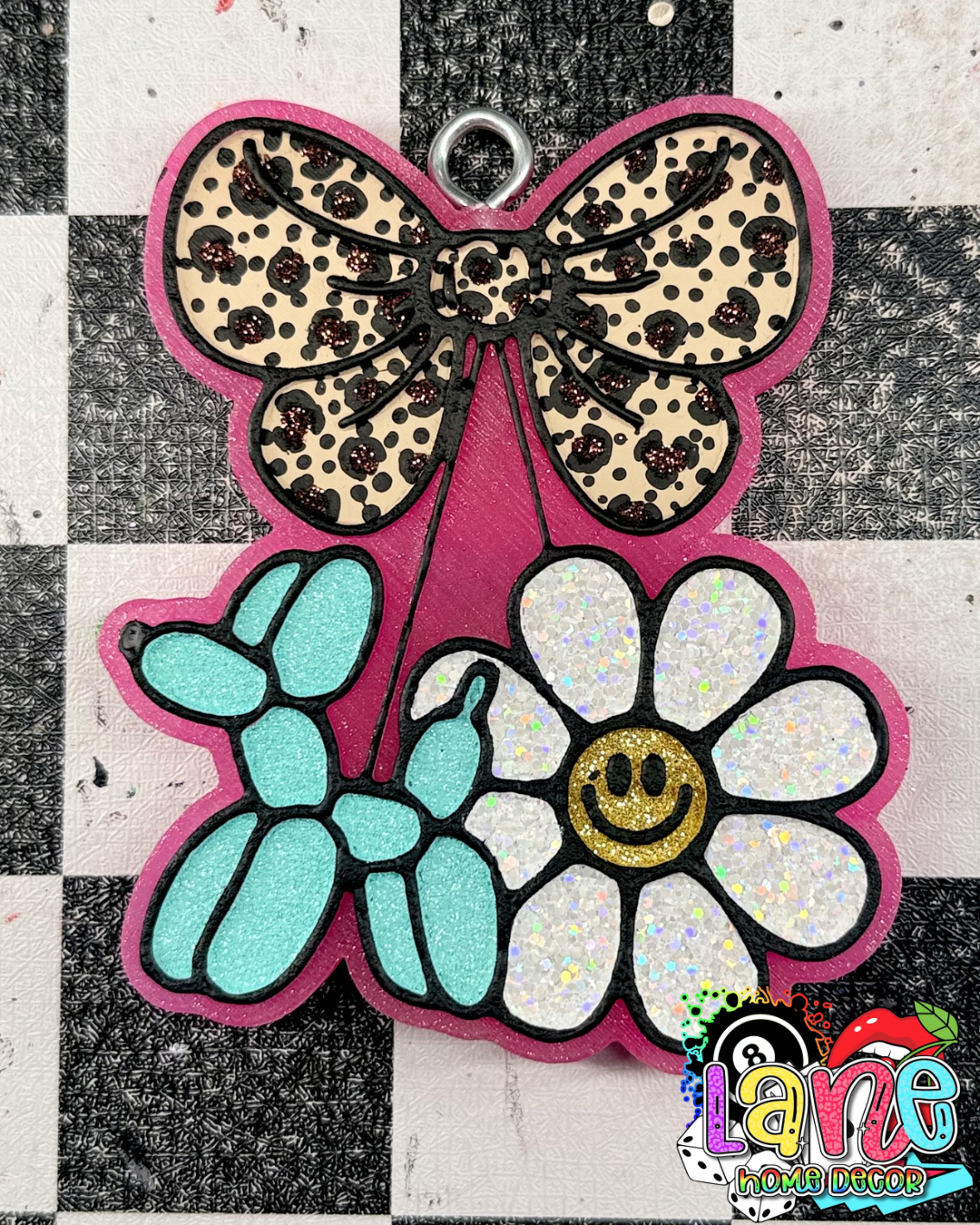 Balloon Dog Daisy Bow RTS • butt naked