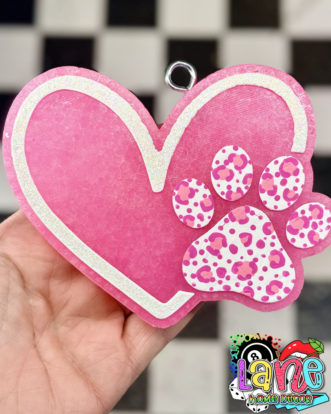 Heart w/paw print RTS • baccarat rouge