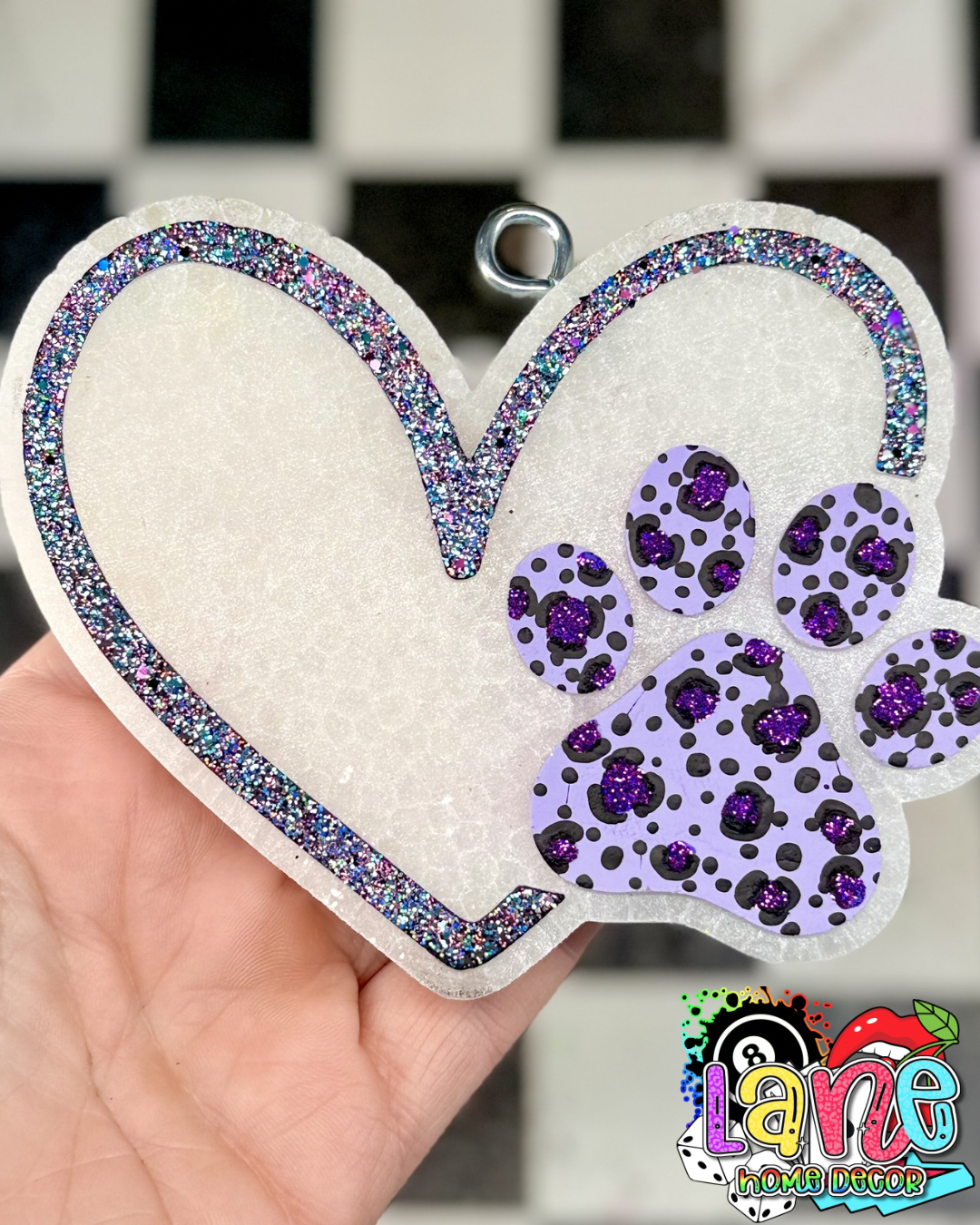 Heart w/paw print RTS • clean cotton