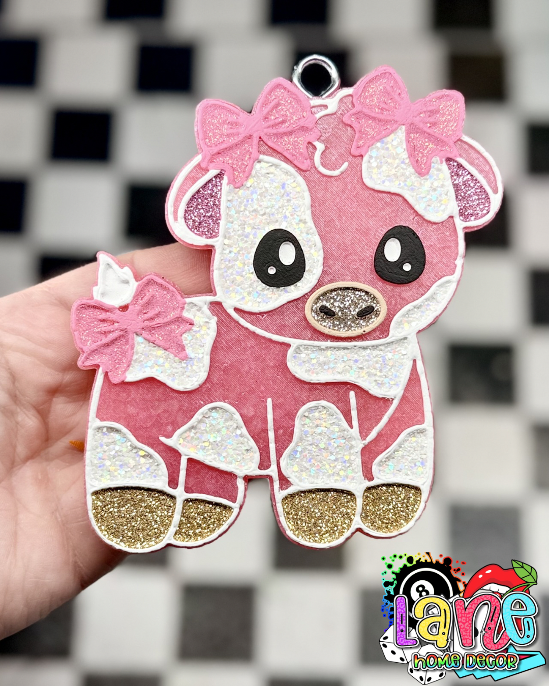Cow W/Bows RTS • Baja cactus blossom