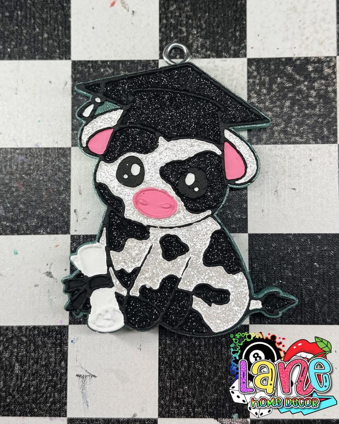 Custom Graduation Cow
