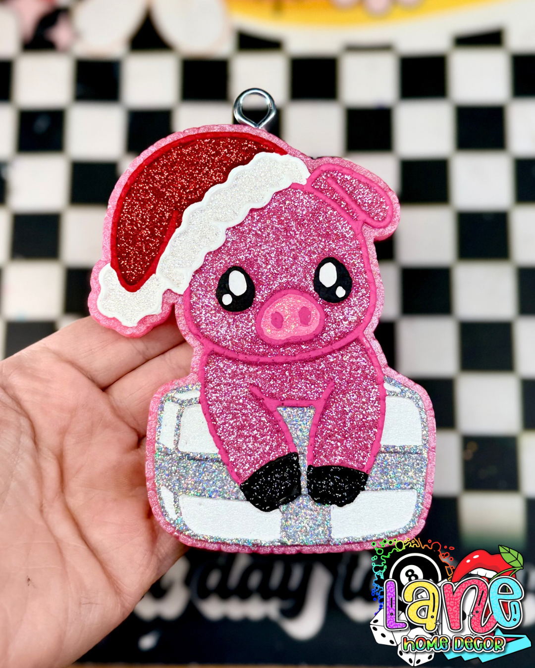Christmas Pig RTS • caramel pumpkin swirl