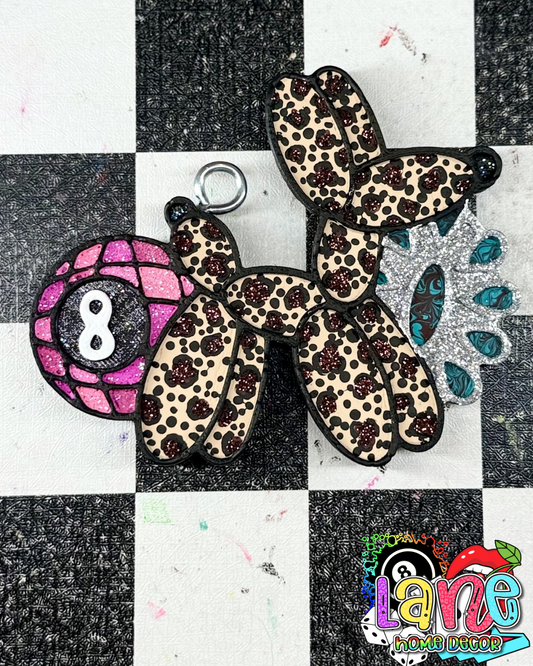 Custom 8 Ball, Balloon Dog, Concho