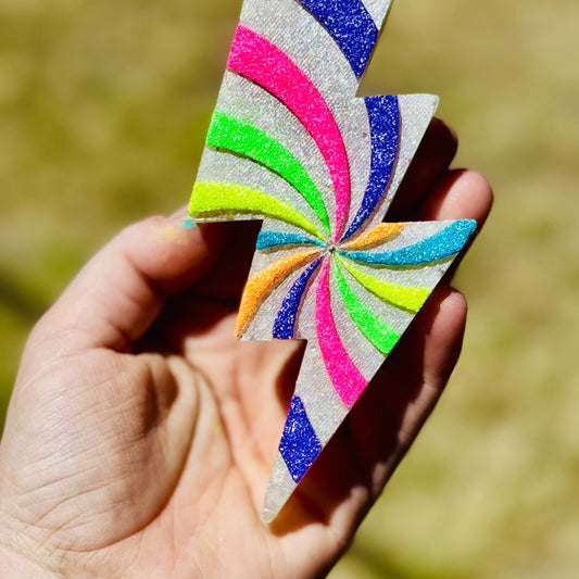 Custom Swirl Lightning Bolt