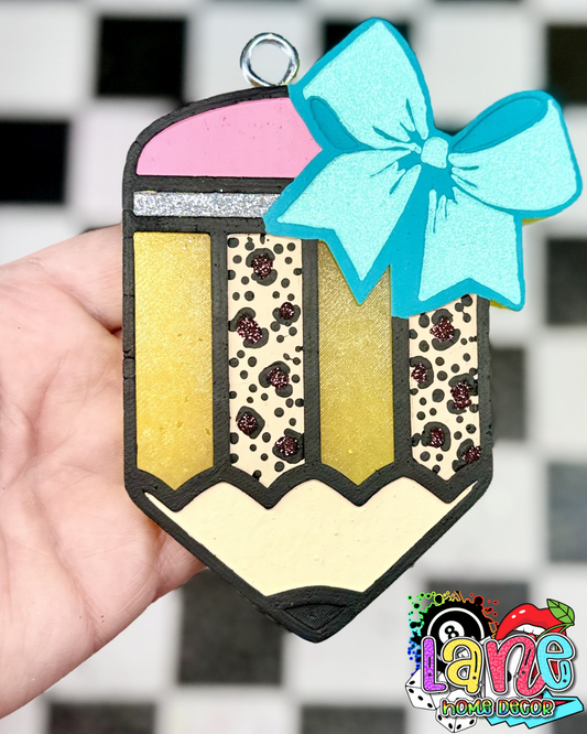 Custom teacher Pencil w/bow