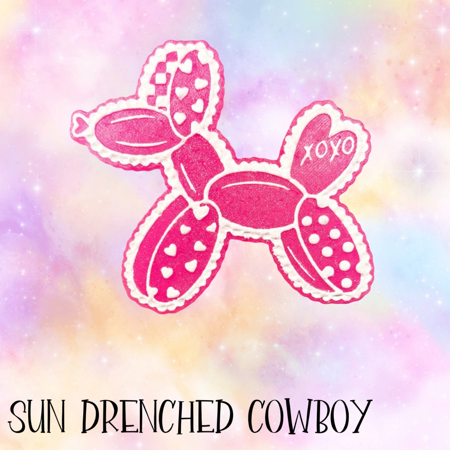 Valentines balloon dog RTS • sun drenched cowboy