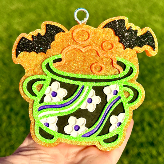 Custom Groovy Halloween Cauldron