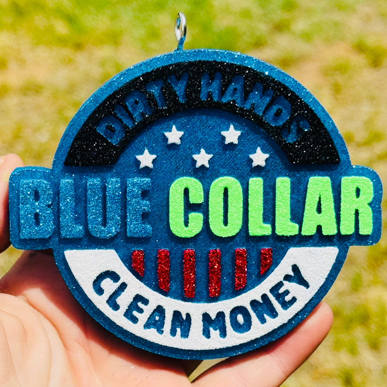 Custom Dirty Hands Clean Money Blue Collar
