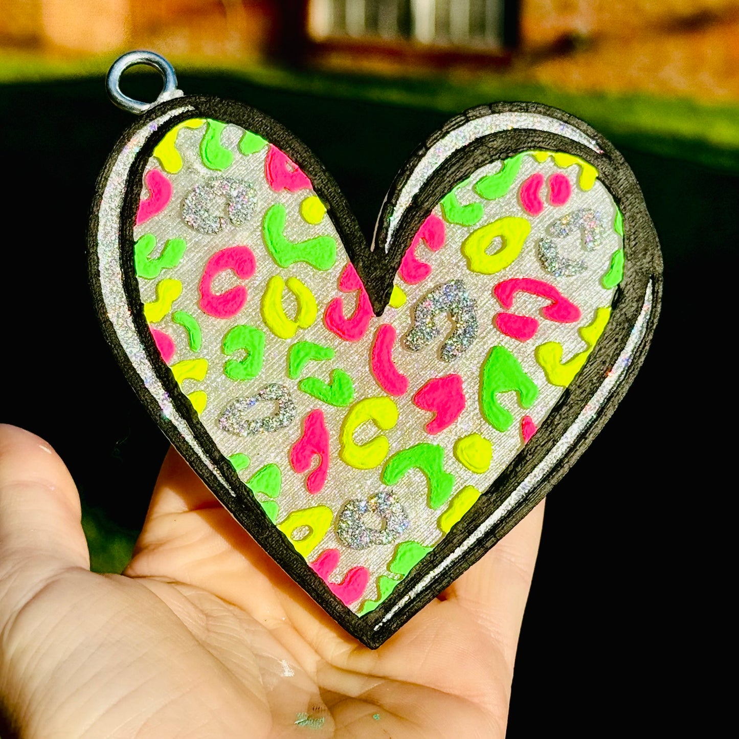 Custom Leopard Print Heart