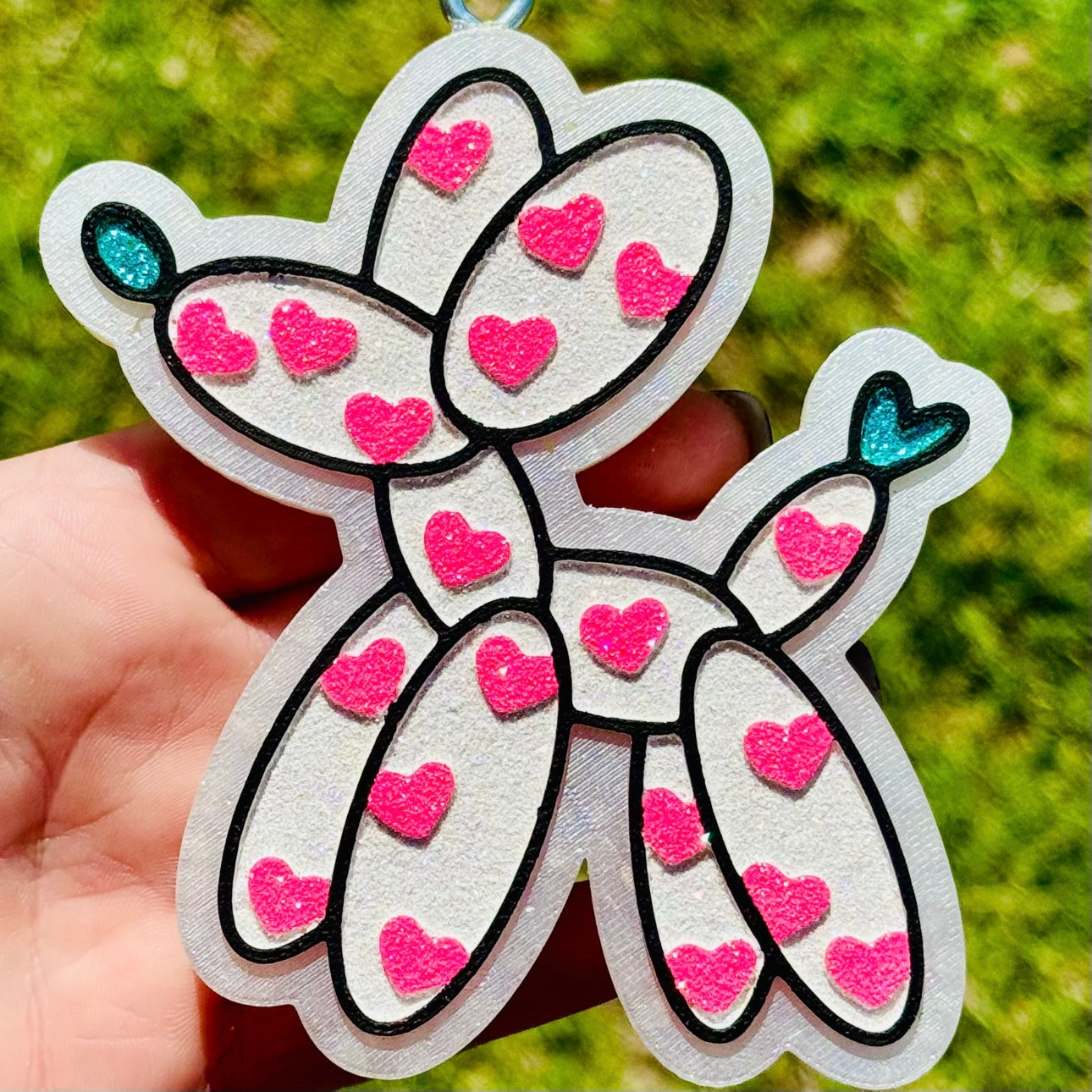 Custom Balloon Dog With Hearts