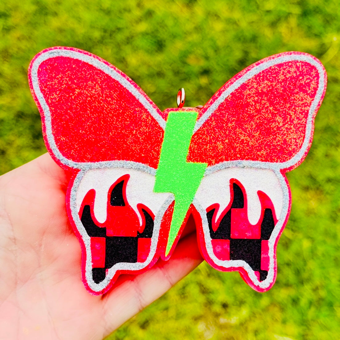 Custom Checkered Butterfly