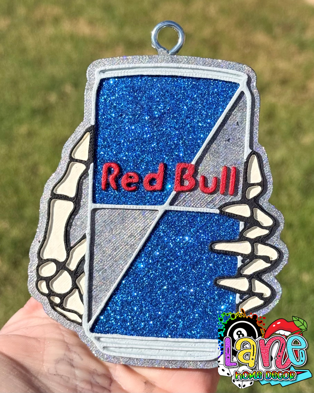 Custom Skeleton Hand w/Red Bull