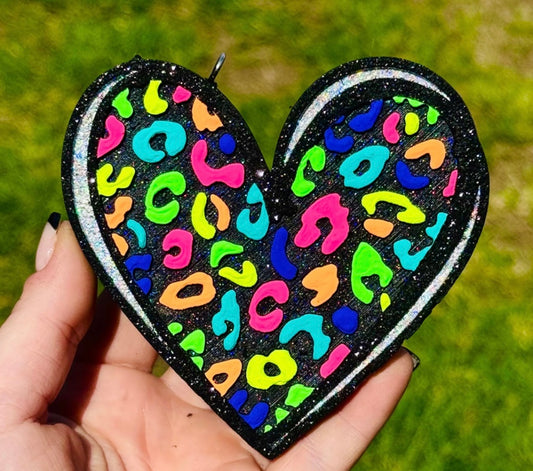 Custom Leopard Print Heart