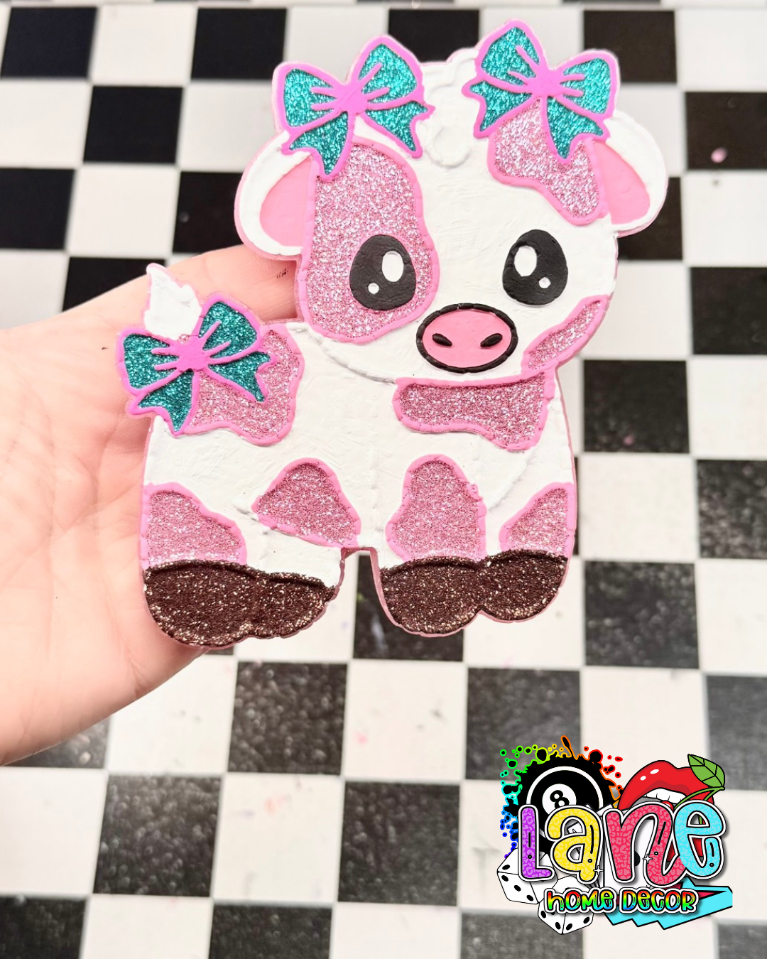 Custom Cow w/Bows