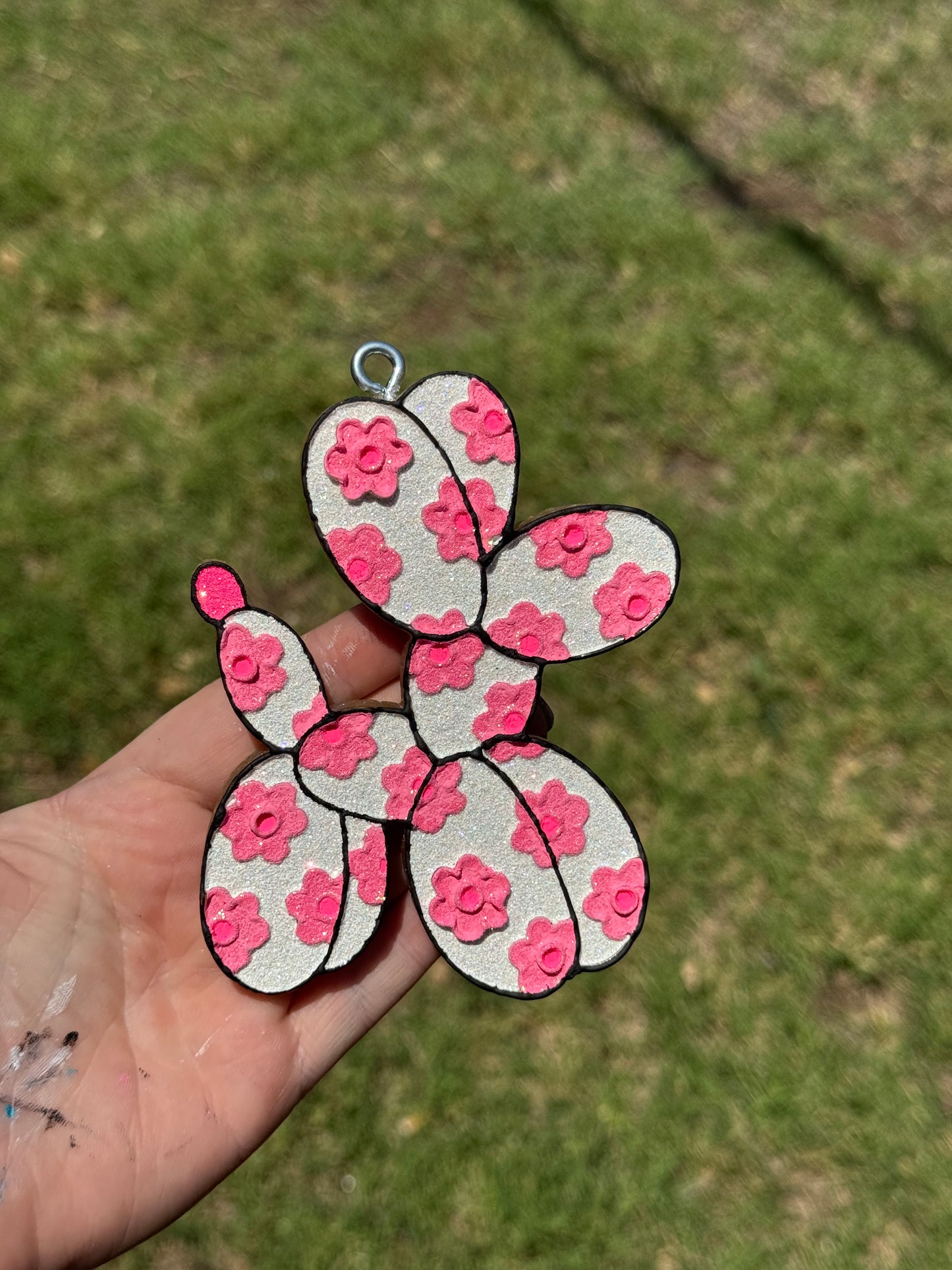 Custom Floral Balloon Dog