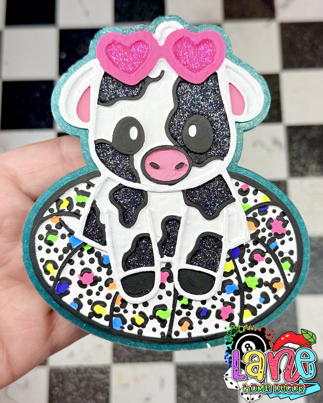 Custom cow in pool float