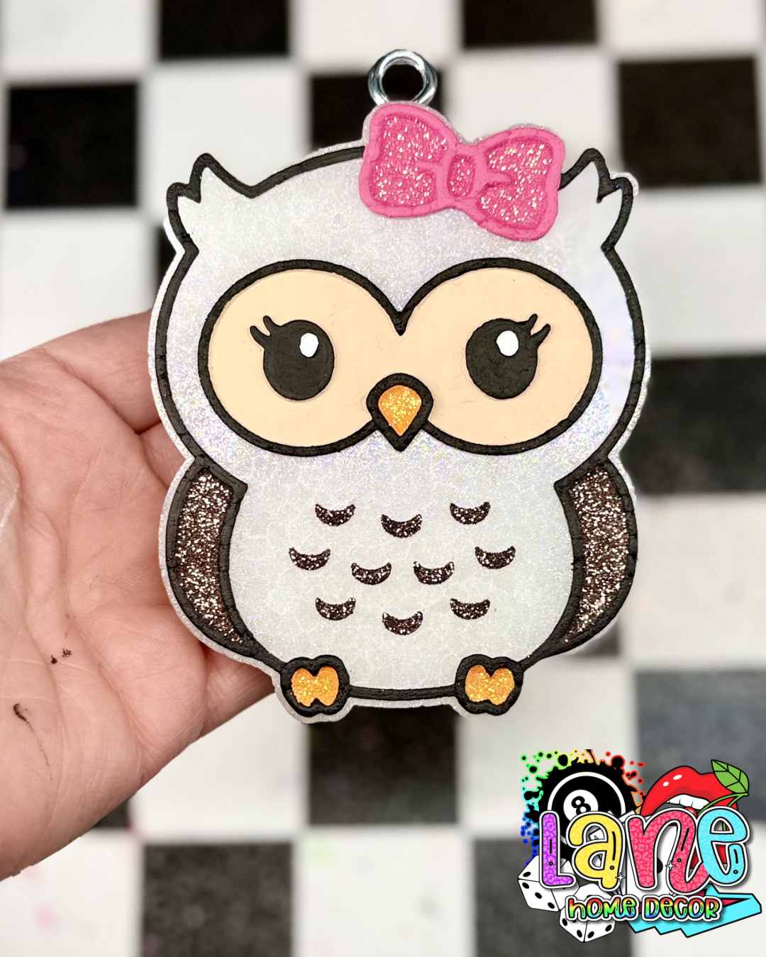 Custom owl w/bow