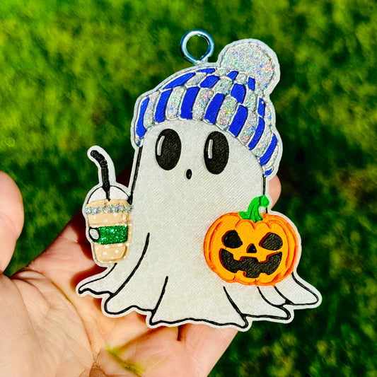 Custom Coffee Ghost With Beanie