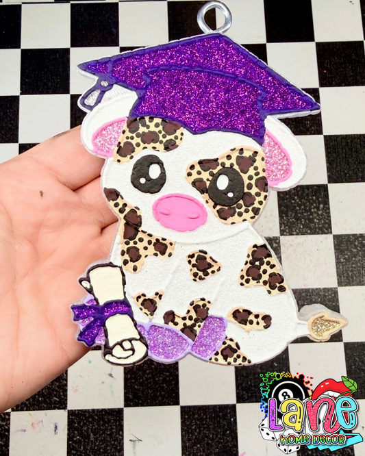 Custom Graduation Cow