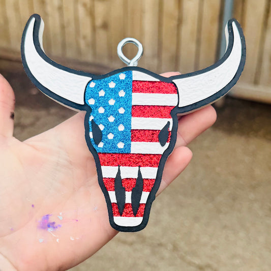 Custom American Bull Skull
