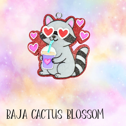 Valentines Raccoon RTS • Baja cactus blossom