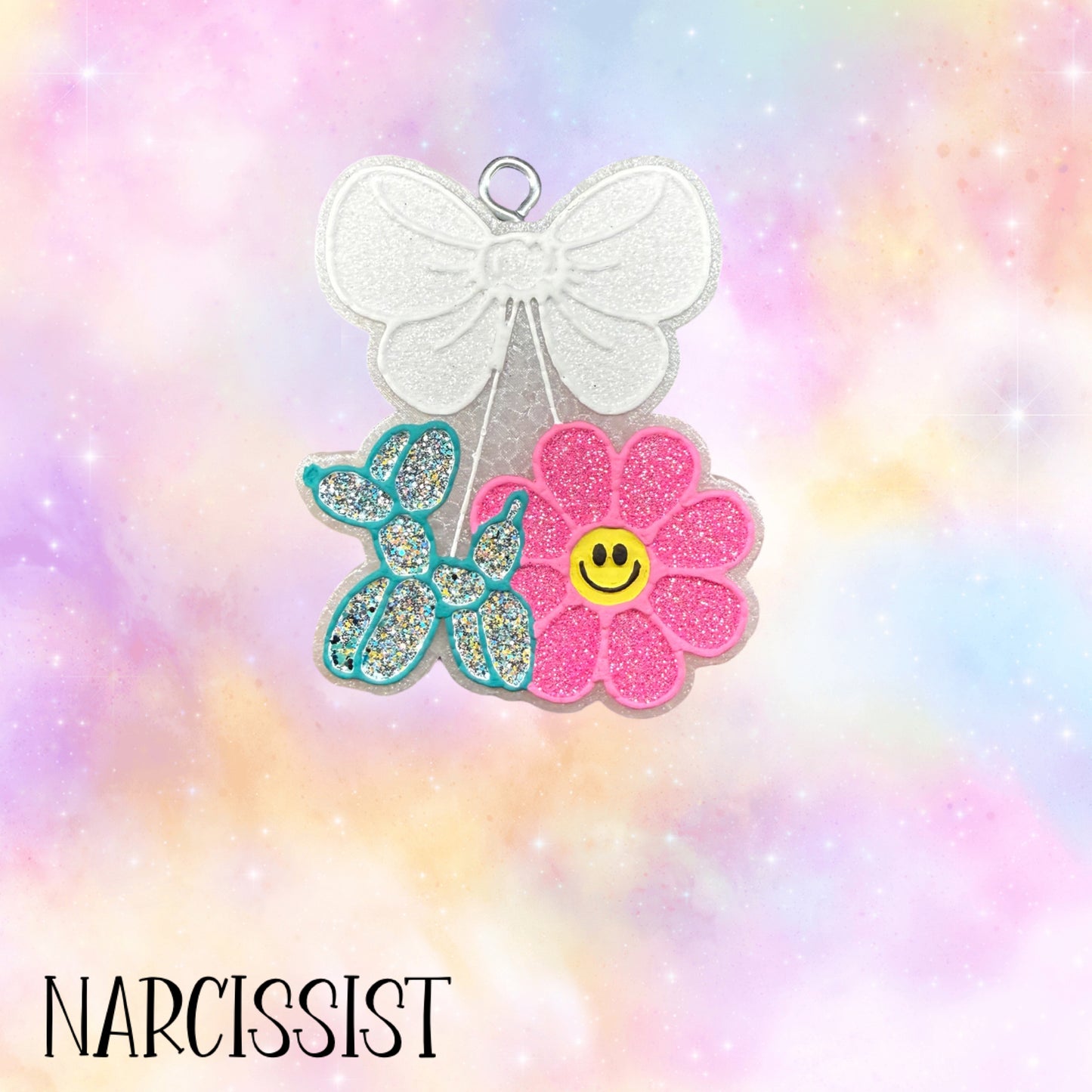 Balloon Dog w/Daisy Cherries w/Bow RTS • Narcissist