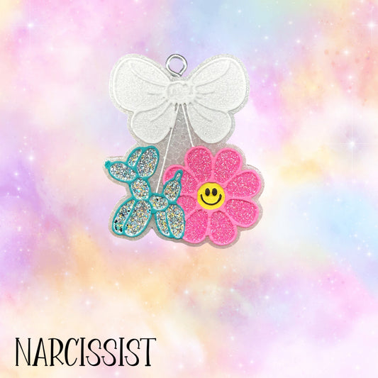 Balloon Dog w/Daisy Cherries w/Bow RTS • Narcissist