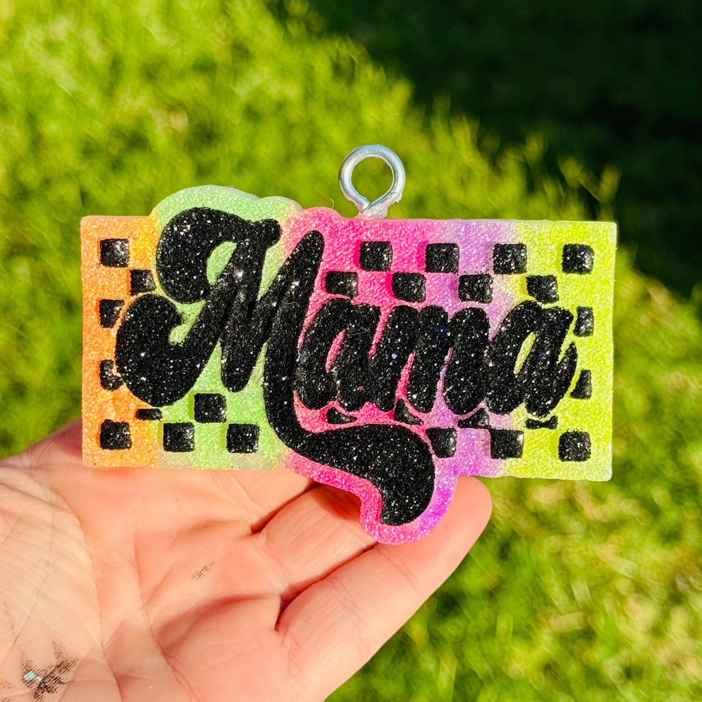 Custom Checkered Mama Rectangle