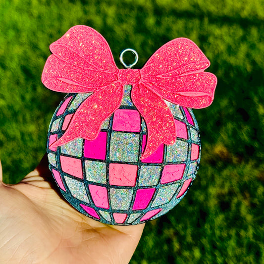 Custom Disco Ball With Bow