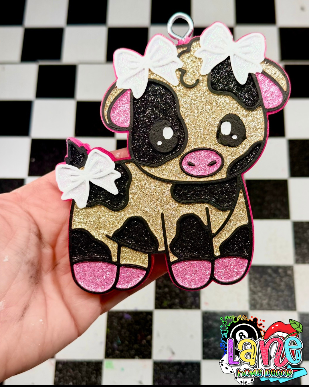 Custom Cow w/Bows
