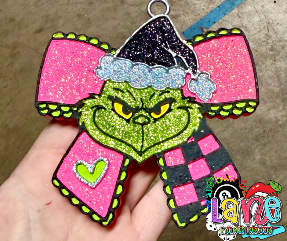 Custom Check Grinch Bow