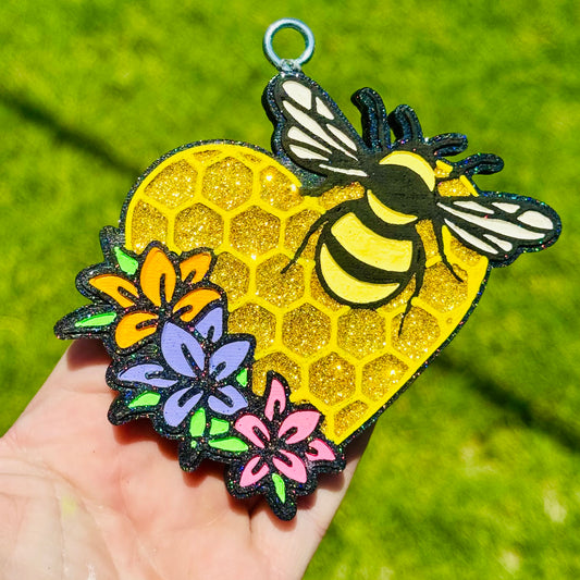Custom Honey Comb With Bee