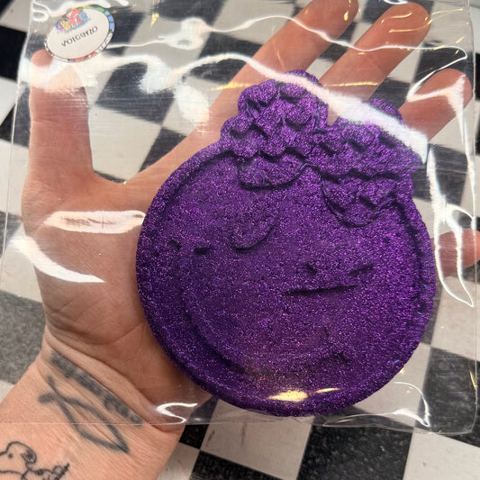 Smiley w/check bow • volcano