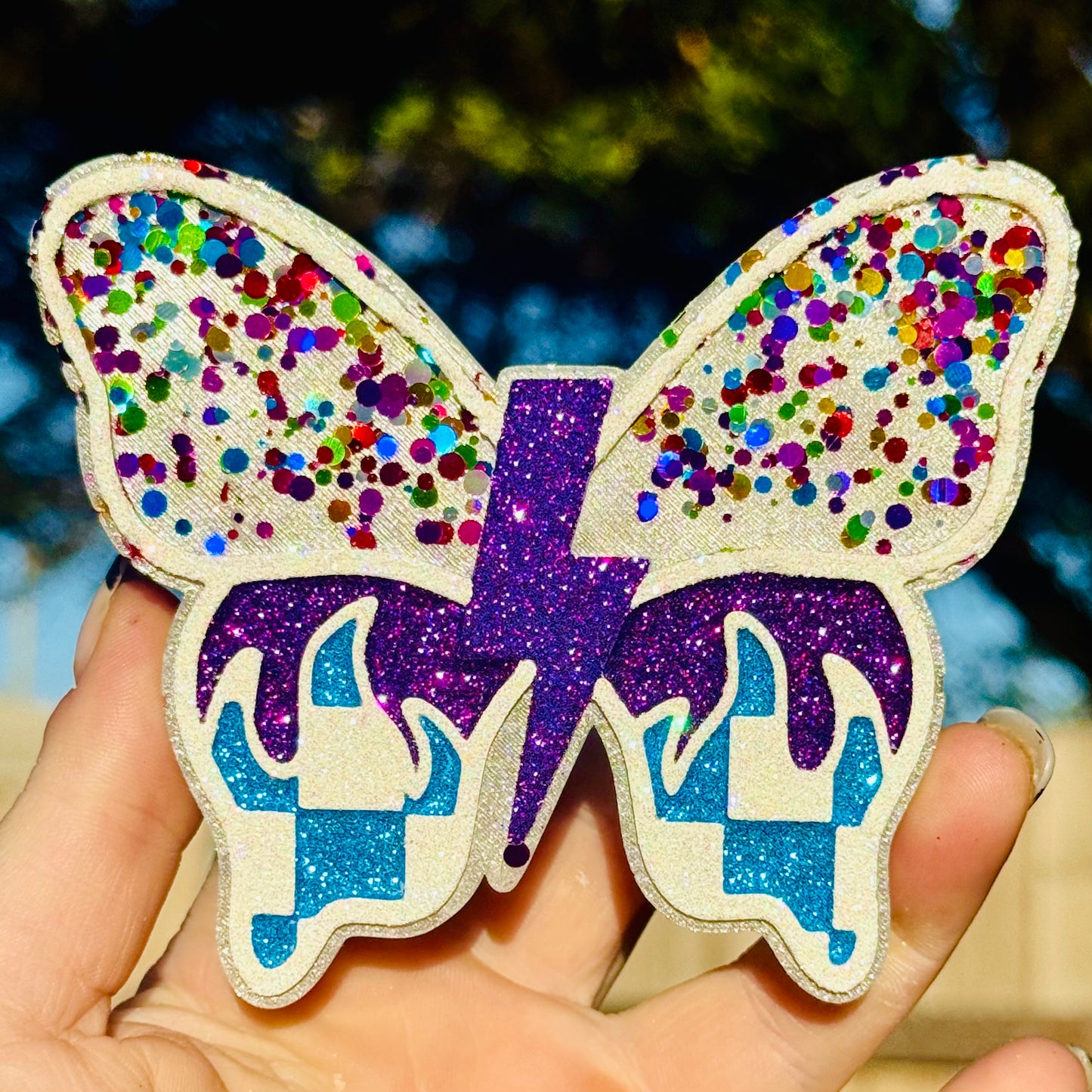 Custom Checkered Butterfly