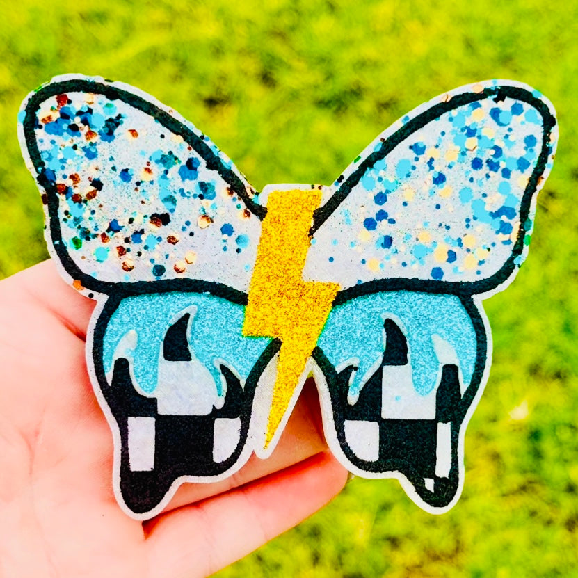 Custom Checkered Butterfly