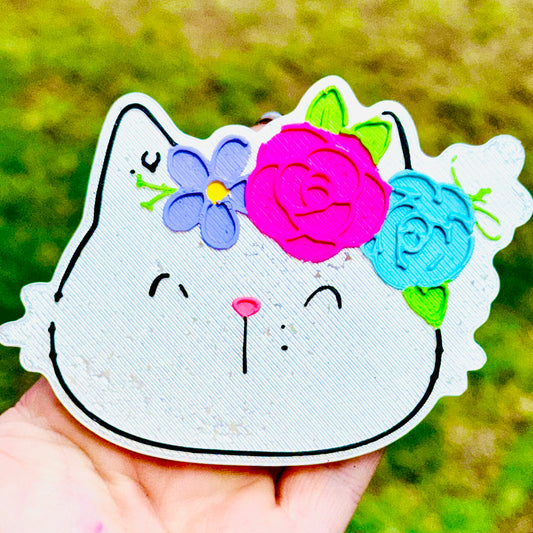 Custom Floral Kitten